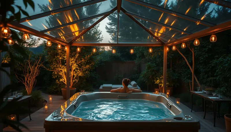 Abri de spa : comment protéger son jacuzzi toute l'année