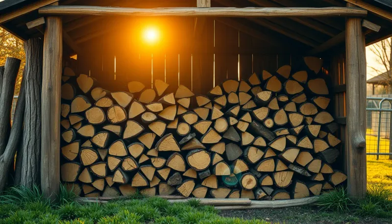 Construire un abri à bûches : dimensions et ventilation optimales